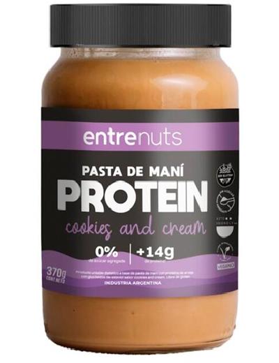 Mantequilla de Mani Proteica Cookies y Cream x 400gr Entre Nuts