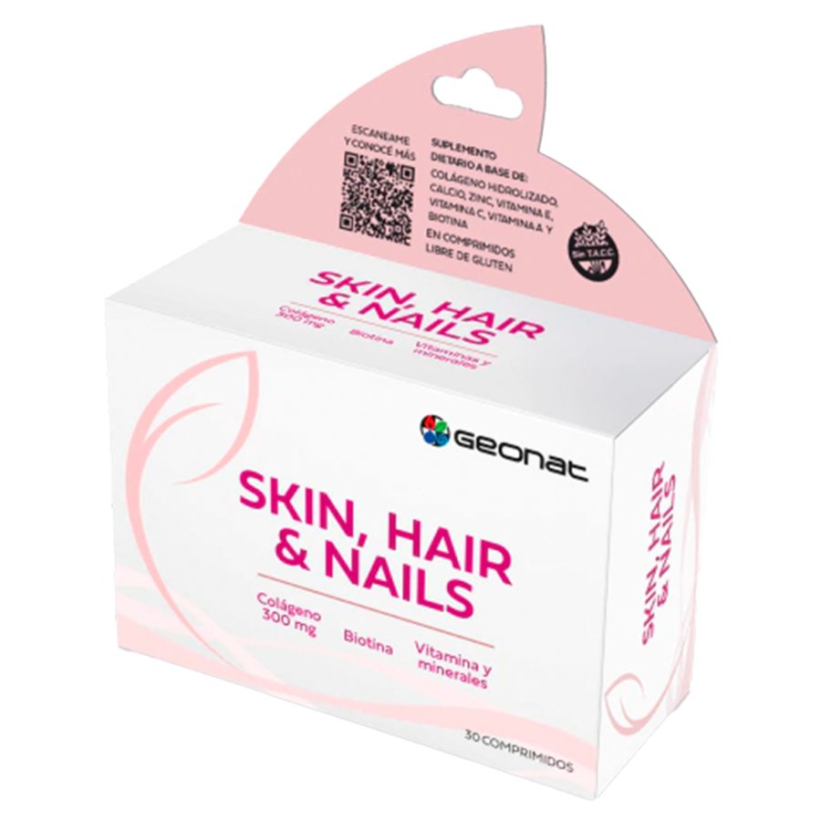 Skin Hair y Nails Piel Cabello y Uñas Geonat x Caja