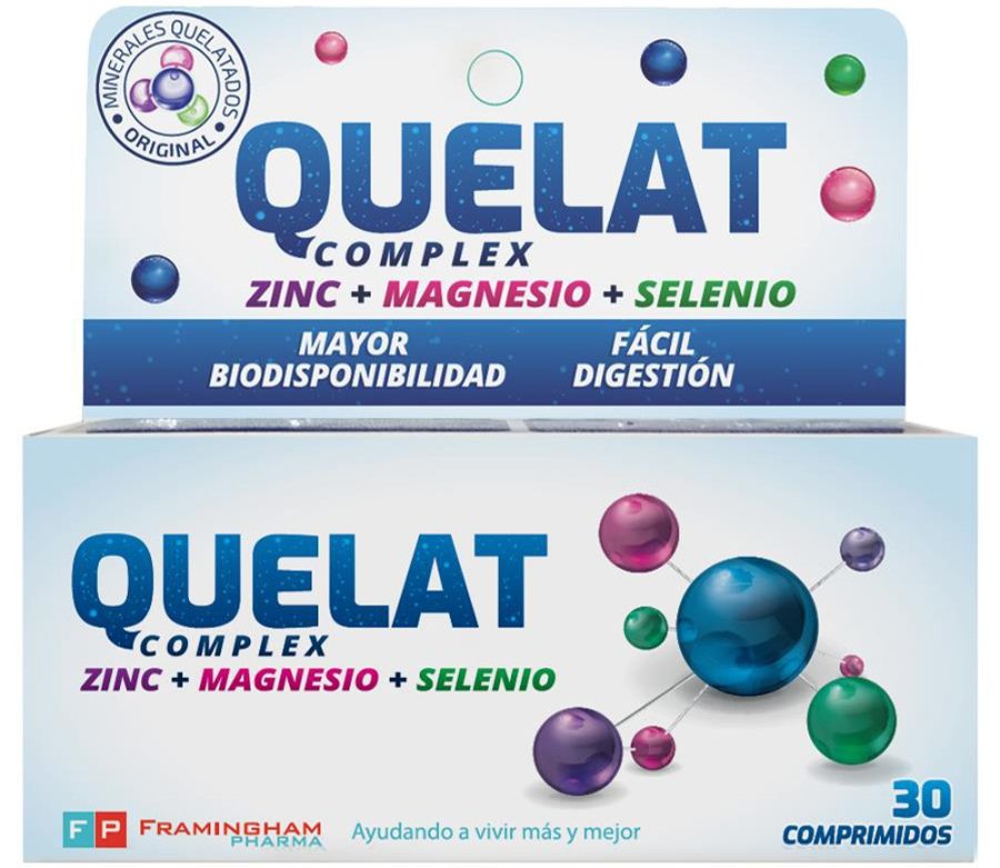 Quelat Complex Magnesio, Zinc y Selenio x 30u