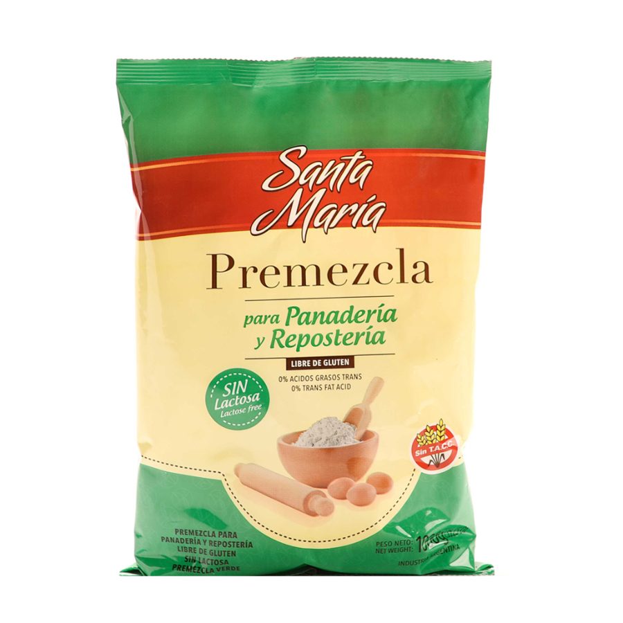 Premezcla Universal Verde Sin Lactosa x 1kg Santa Maria