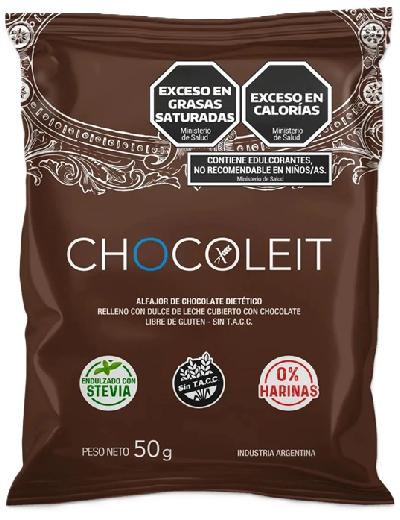 Alfajor Chocoleit Negro Libre de Harinas y Azucar
