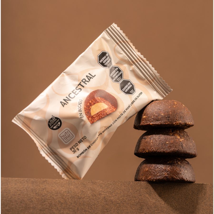 Bombon de Chocolate con Pasta de Mani Ancestral