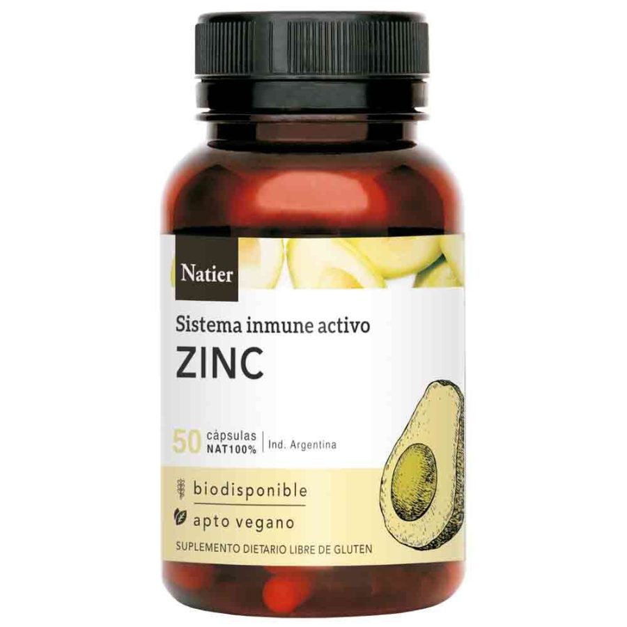 Zinc Concentrado en Cápsulas x 50 Natier