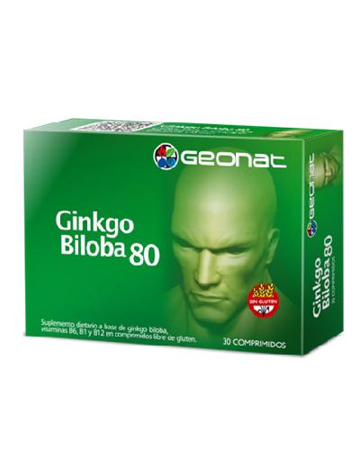 Ginkgo Biloba 80 en Caja x 30comp Geonat