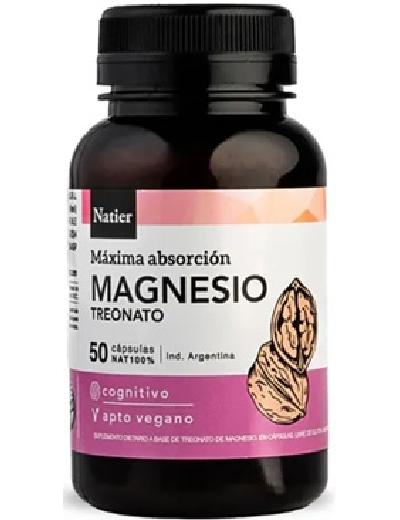 Treonato de Magnesio Cápsulas x 50 Natier