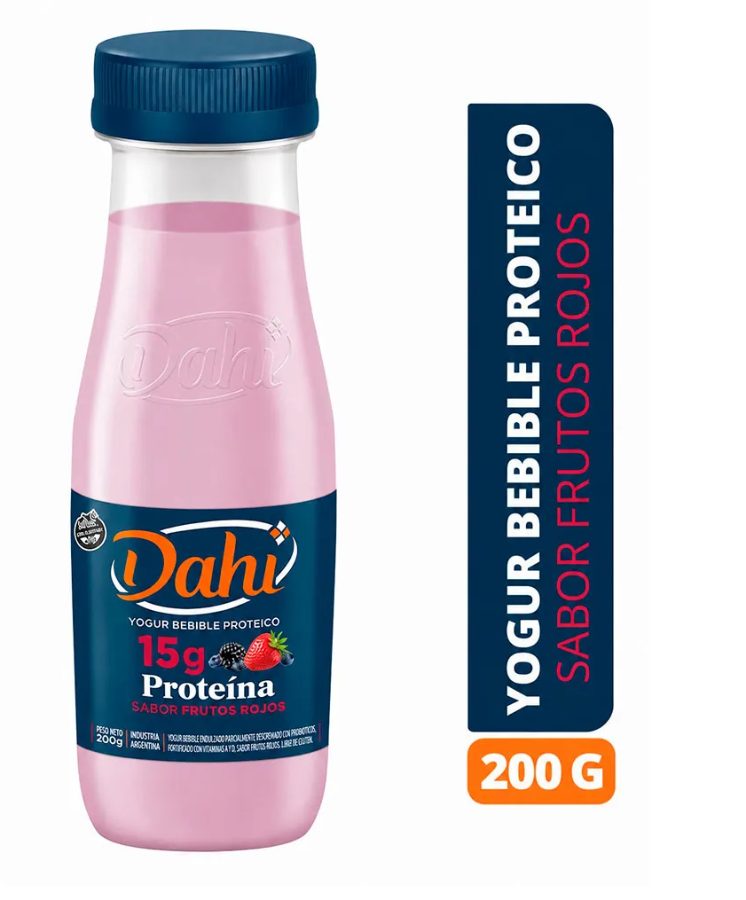 Yogurt Dahi Bebible Proteico sabor Frutos Rojos x 200gr
