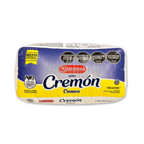 Queso Cremoso Sin Lactosa Cremon La Serenisima x unidad 500gr