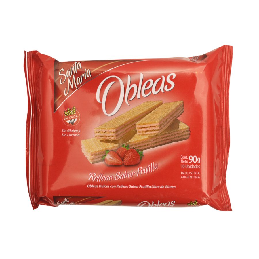 Oblea Santa Maria Frutilla x 90gr