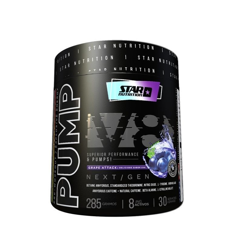 Pump V8 Pre Entreno Star Nutrition x 240gr