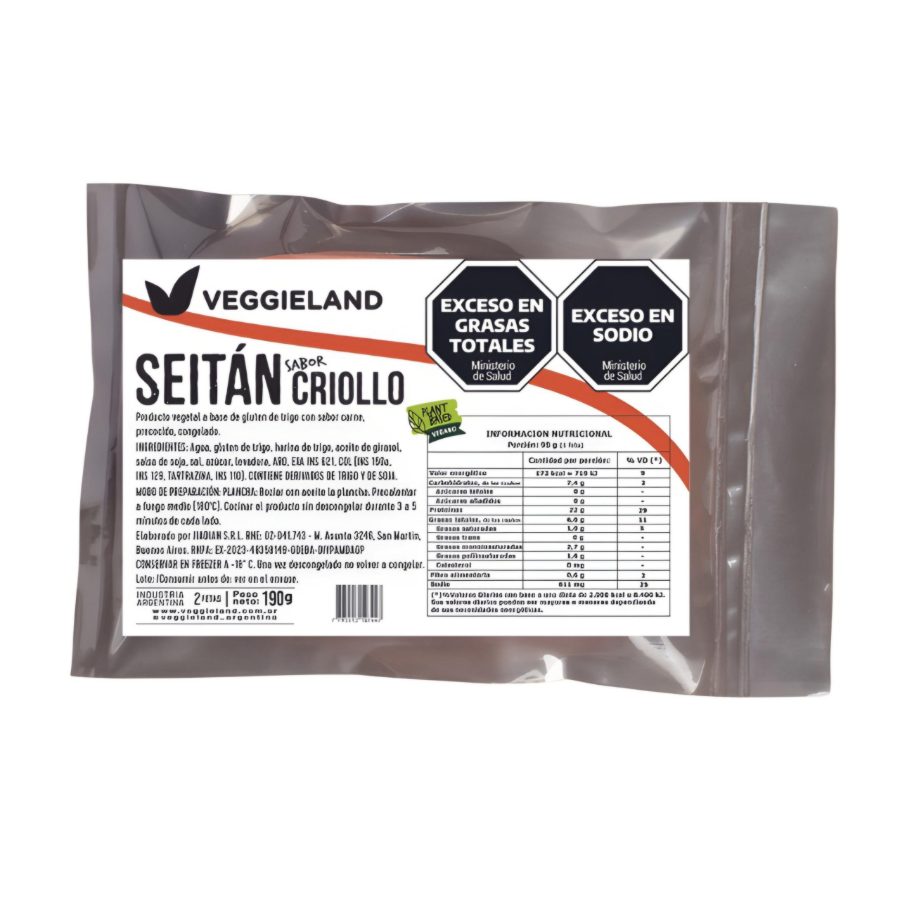 Seitan Plant Base Criollo x 2 Unidades Veggieland