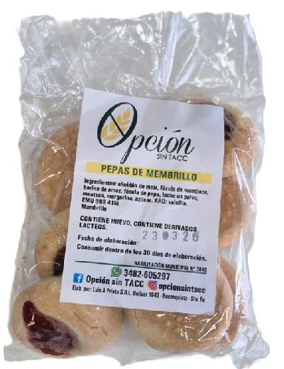 Pepas x 200gr Opcion Sin Tacc