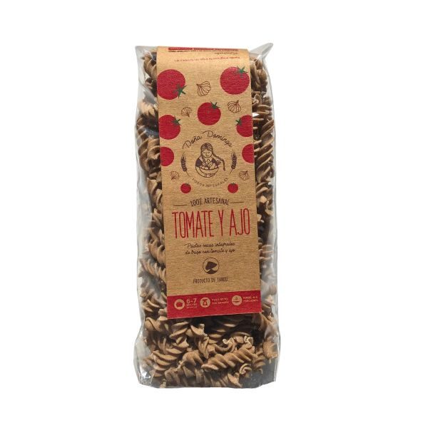 Fideos Campanelle tomate y ajoIntegral Organico x 400gr Doña Dominga