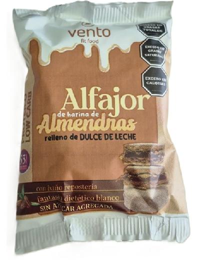 Alfajor Blanco de Dulce de Leche Sin Azucar Keto Vento