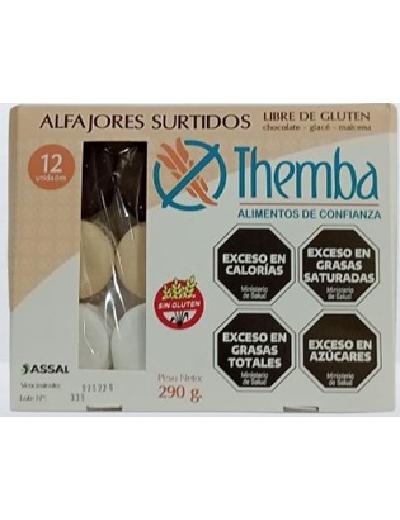 Mini Alfajores Surtidos Themba x 12 unidades