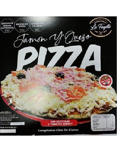 Pizza lista con Jamon Sin Gluten La Fayette