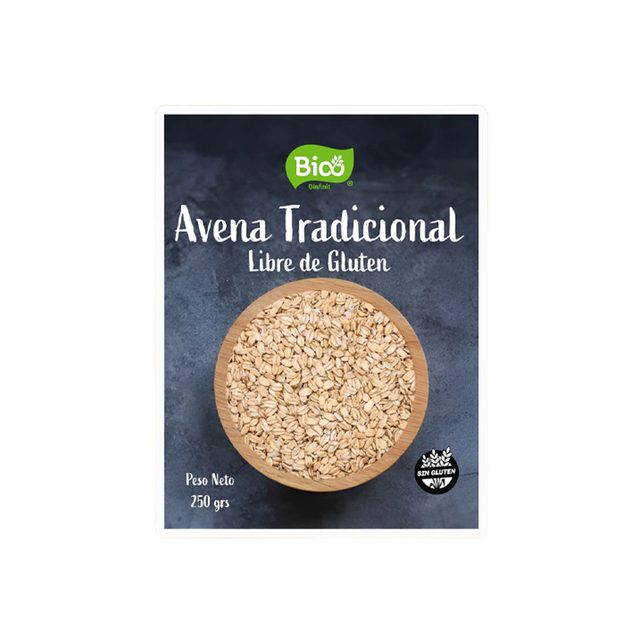 Avena Tradicional Libre de Gluten Bio x 250gr