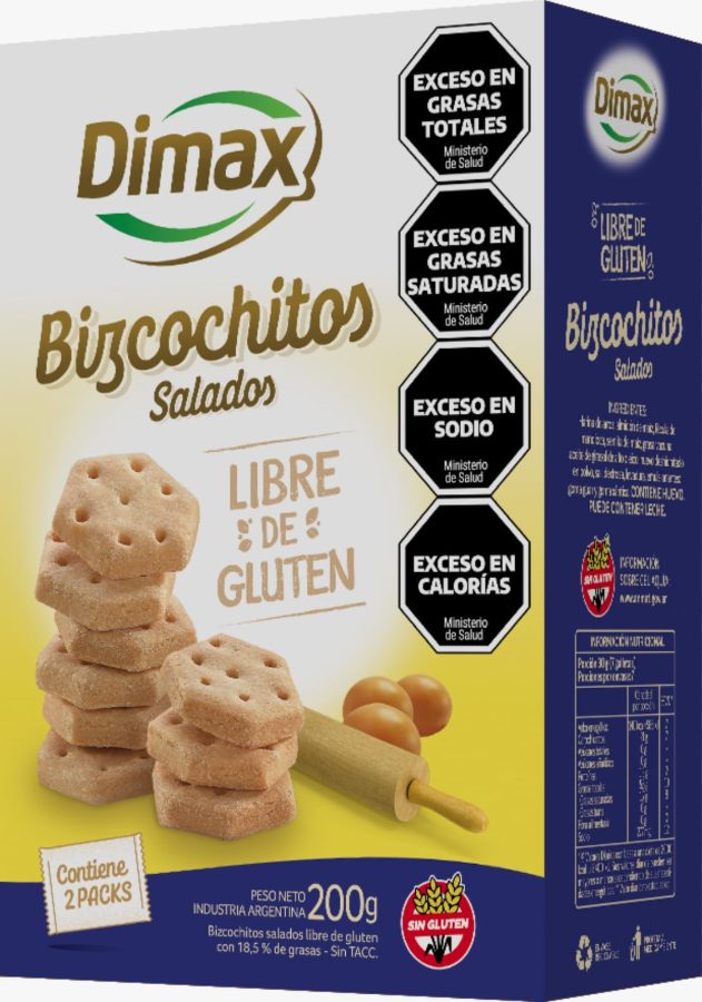 Galletitas Bizcochos Salados Sin Gluten Dimax