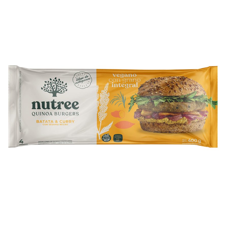 Medallon Quinoa Batata y Curry x 4 unidades Nutree