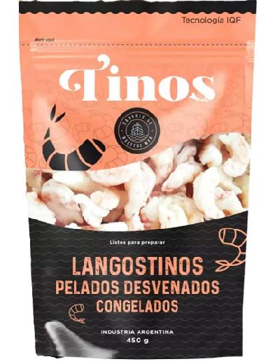 Langostinos Desvenados Pelados x Unidad (450gr aprox) Tinos