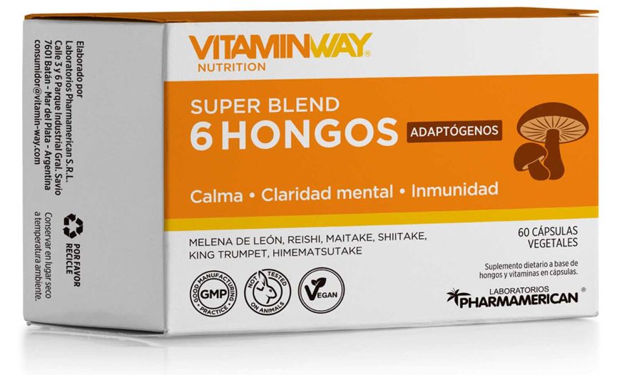 Super Blend 6 Hongos x 60cap Vitamin Way