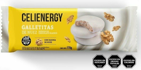Galletitas Celienergy de Nuez Bañada