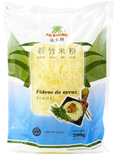 Fideos de Arroz finos x 200 g Fu Sheng