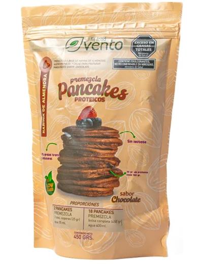 Premezcla para Pancakes con H. de Almendras Chocolate Keto Vento