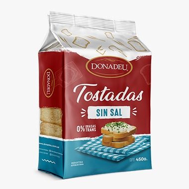 Tostadas Donadeu Sin Sal x 500gr