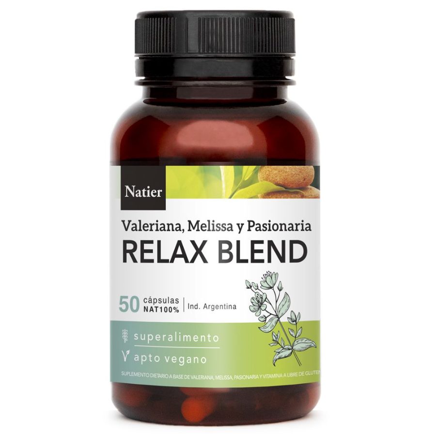 Relax Blend Cápsulas Fitorelajantes x 50 Natier