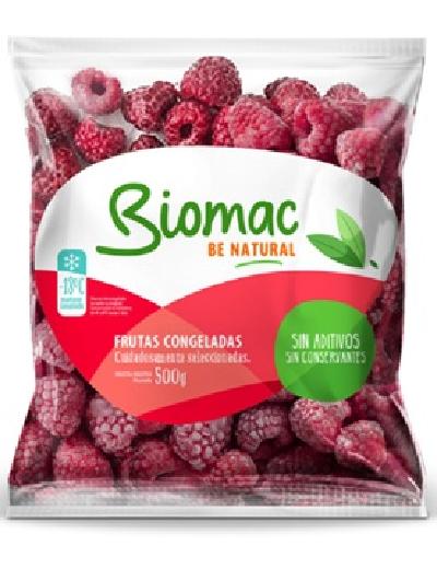 Frambuesas congeladas x Bolsa 0.500gr Biomac