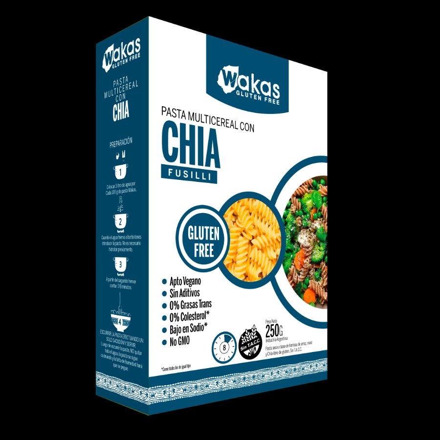 Fideos Wakas de Chia x 300gr