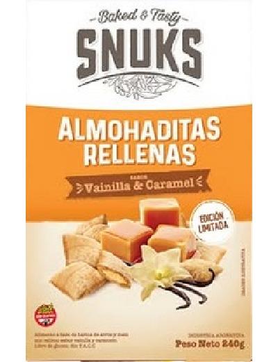 Almohaditas Snuks de Vainilla y Caramel Sin Gluten x 240gr