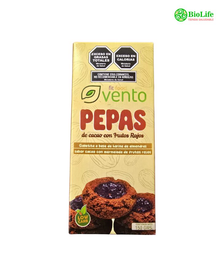 Pepas de Membrillo y Dulce de Leche Keto x 150gr Vento