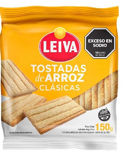 Tostadas Clasicas de Arroz Sin Tacc Leiva x 150gr