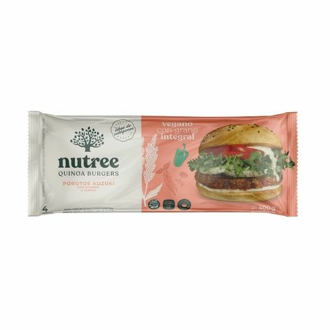 Medallon Quinoa Porotos Adzuki x 4 unidades Nutree
