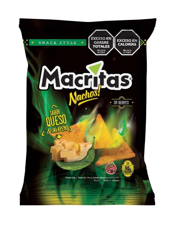 Nachos Queso y Jalapeño x 90g Macritas
