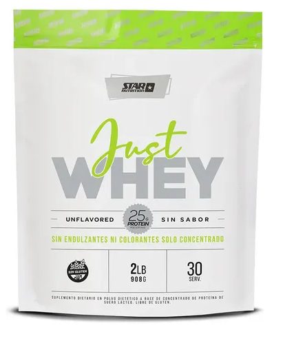 Proteina SIN SABOR Just Whey 2lb Star Nutrition