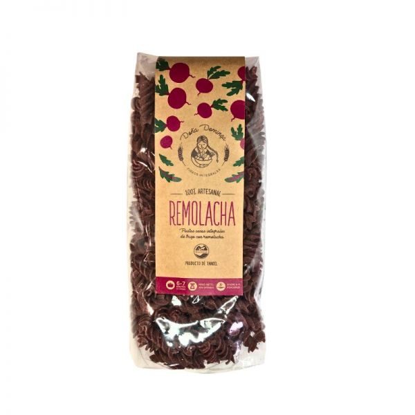 Fideos Fusilli Remolacha Integral Organico x 400gr Doña Dominga