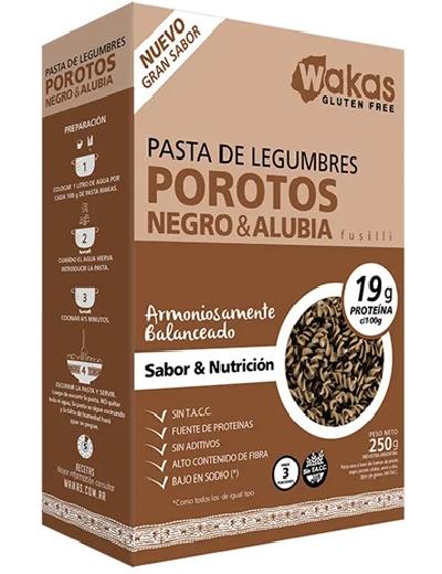 Fideos Wakas de Poroto Negro y Alubia x 250gr