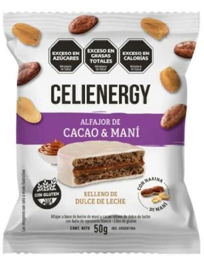 Alfajor Celienergy Cacao y Mani