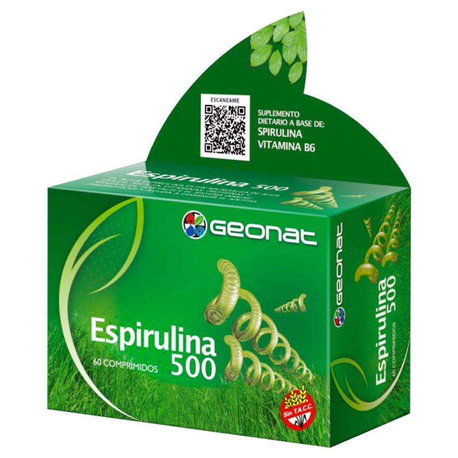 Espirulina 500 Geonat x Tableta