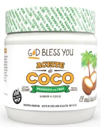 Aceite de Coco Virgen God Bless x 225ml