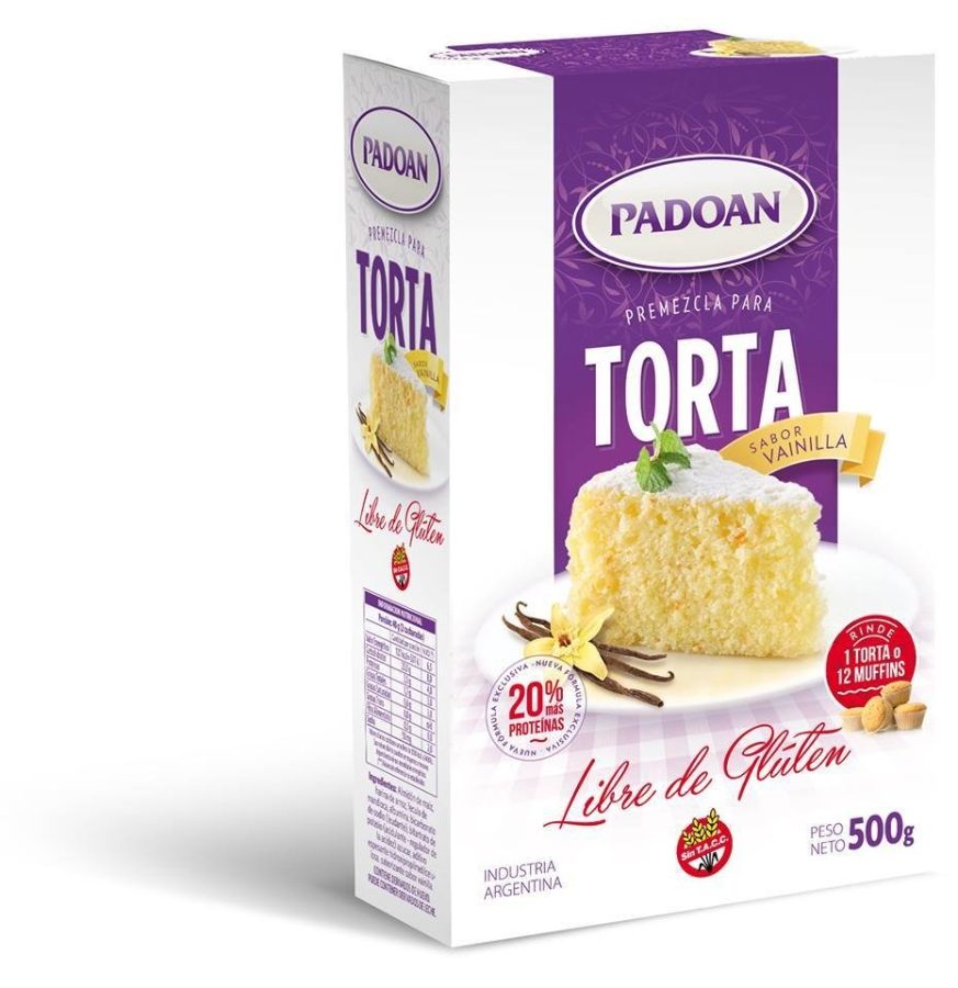 Premezcla para Torta Vainilla Padoan x450gr
