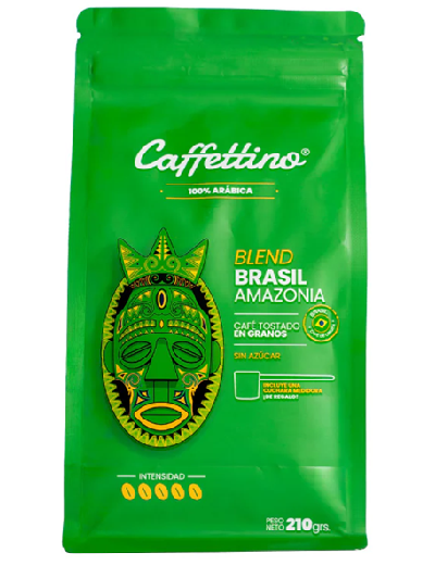 Cafe de Brasil Amazonia Granos Caffettino x 210gr
