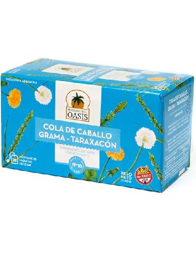 Te Mezcla N°10 Diuretico (Cola de Caballo,Grama y Taraxacon) x 25 Oasis