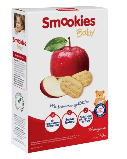 Galletitas Smookies Manzana Kidsfield x 150gr