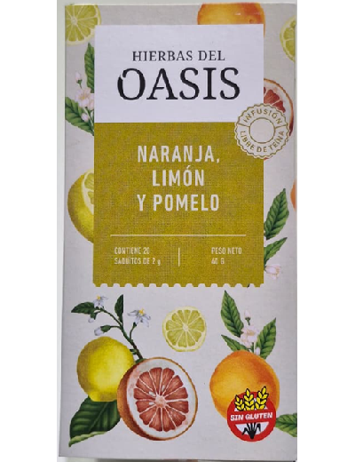 Te Naranja, Limon, y Pomelo x20u Hierbas del Oasis