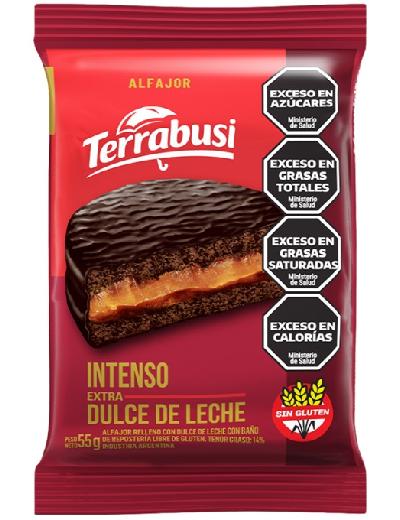 Alfajor Terrabusi Intenso x 55gr Sin Gluten