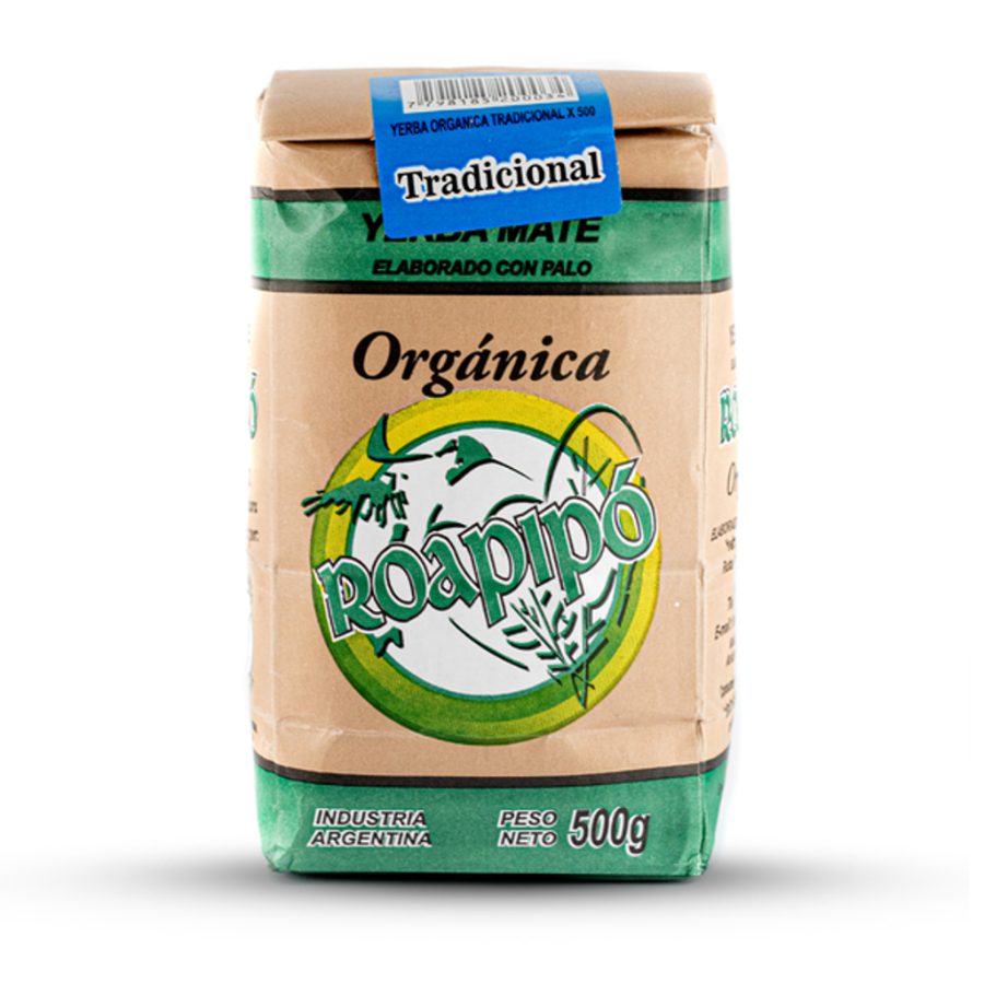 Yerba Mate Tradicional Organica Roapipo x 500gr