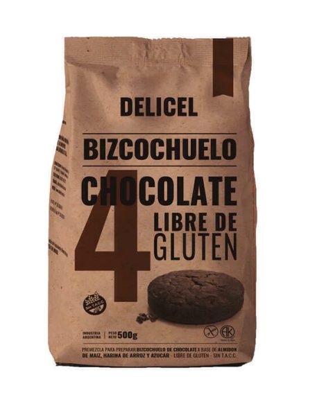 Premezcla Bizcochuelo de Chocolate x 500gr N° Delicel
